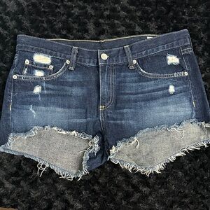 Rag & Bone Modele distressed denim shorts Sz 28